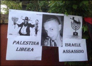 sede-diplomatica-palestinese-roma-manifesti-antisemiti-focus-on-israel