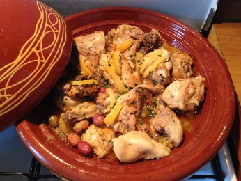 Tajine pollo con olive e limoncini1