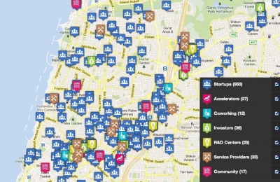 Un'immagine di Mapped of Israel, la mappa delle start-up israeliane