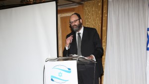 Rav Igal Hazan alla serata del Keren hayesod