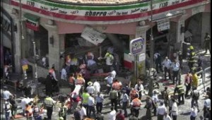 Il ristorante Sbarro di Gerusalemme, teatro di un attentato nell'agosto del 2001