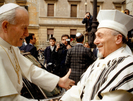 papa-gioavnni-paolo II-rav toaff