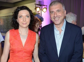 Irina Edelstein con il padre Leonid Nevzelin