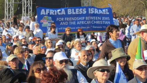 Una manifestazione pro-Israele a Johannesburg del 2004, durante la guerra a Gaza
