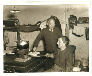 Matzoh Balls made on Chinese Fire Pot, Hongkew, Shanghai, April 1946