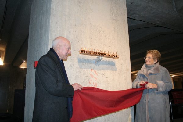 Lilaina Segre e Bernardo Caprotti durante l'inaugurazione dell'Auditorium Caprotti