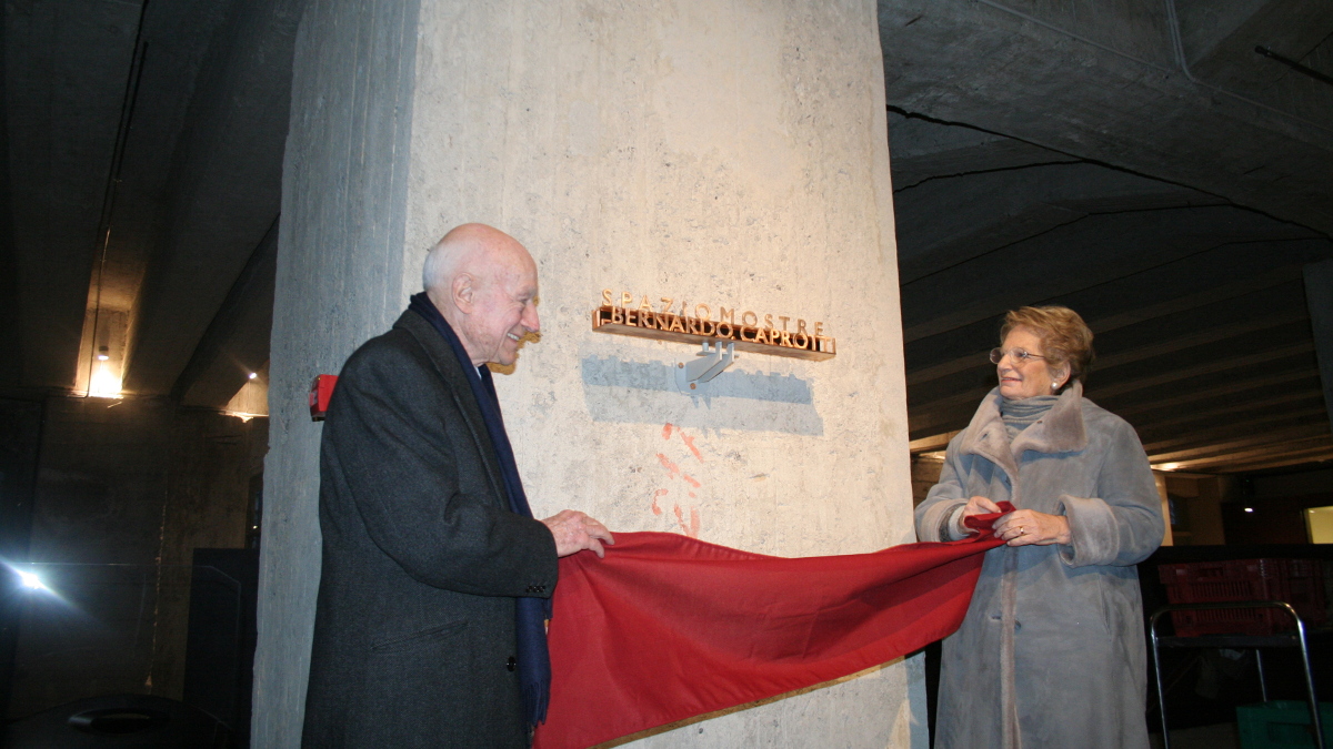 Lilaina Segre e Bernardo Caprotti durante l'inaugurazione dell'Auditorium Caprotti