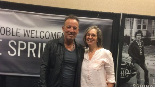 Bruce Springsteen insieme alla fan Amy Kalman, che l'ha convinto a esibirsi in Israele
