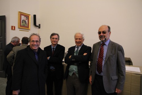 Da sinistra, David Meghnagi, Giorgio Mortara