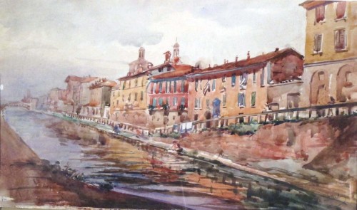 I Navigli di Milano ritratti da Manfredo D'Urbino