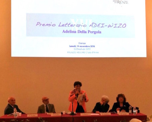 Un momento della premiazione a Firenze lo scorso 14 novembre