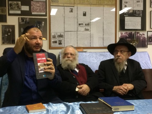 Da sinistra Roberto Zadik, Rav Rodal e Rav Lazar