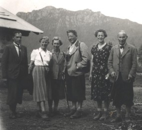 Simonin Chiocchetti, Valeria Jellici, Johanna e Richard Löwy, Martha e Hermann Riesenfeld (Moena 1943)