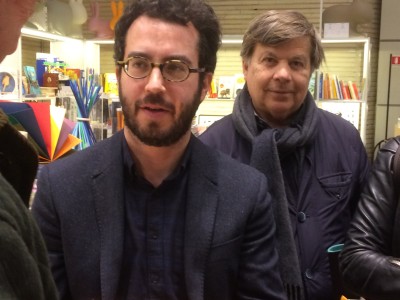 Jonathan Safran Foer e Milo Hasbani, copresidente della Comunità ebraica di Milano