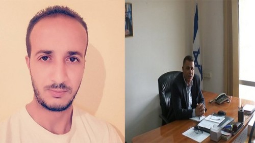 Il blogger tunisino Touati (a sinistra) e il Ministro israeliano Kaabia