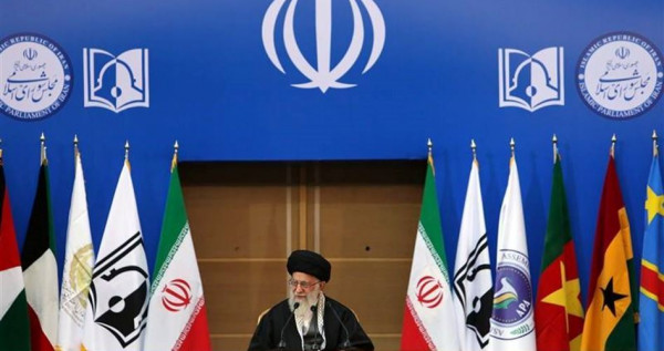 L'ayatollah Ali Kamenei alla conferenza sulla questione palestinese