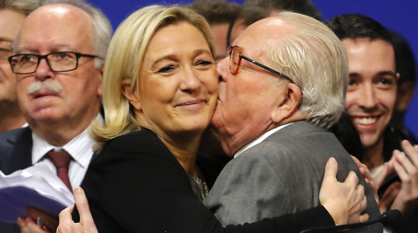 Marine Le Pen e il padre Jean-Marie