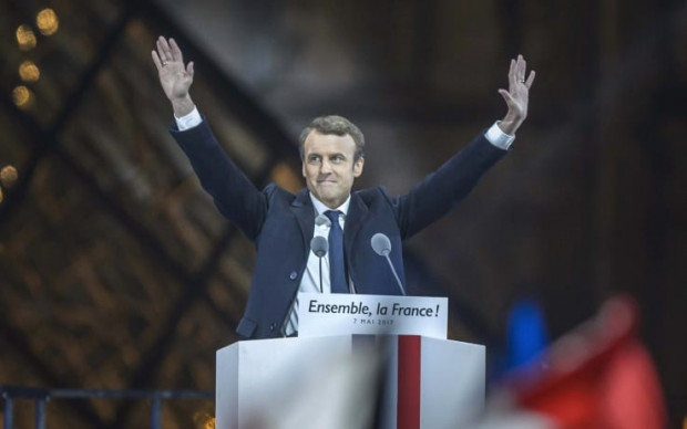 Emmanuel Macron, neoeletto presidente della Repubblica francese (7/5/2017)