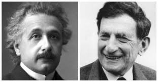 Da sinistra Albert Einstein e David Bohm