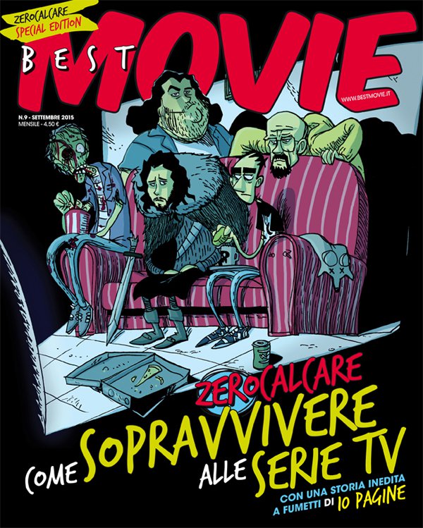 Copertina di Best Movie disegnata da Zerocalcare