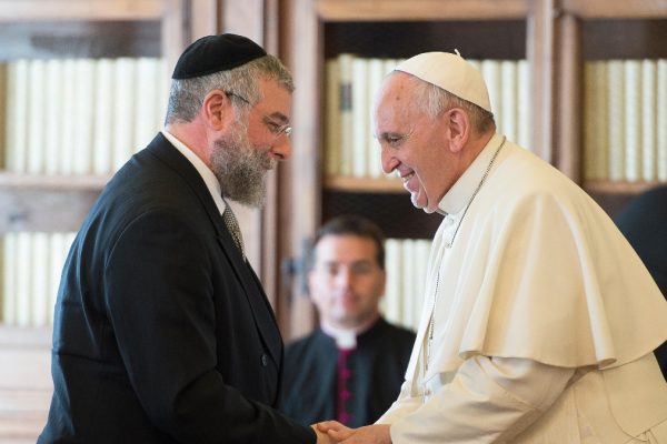 Rav Pinchas Goldschmidt e papa Francesco