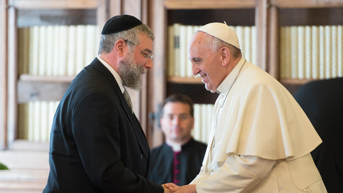 Rav Pinchas Goldschmidt e papa Francesco