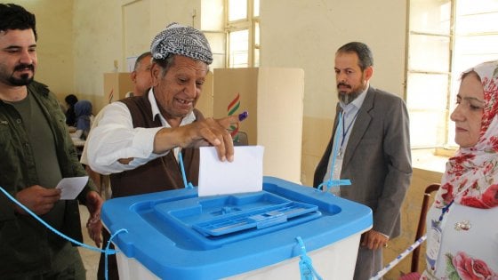 Urna elettorale per l'indipendenza del Kurdistan iracheno