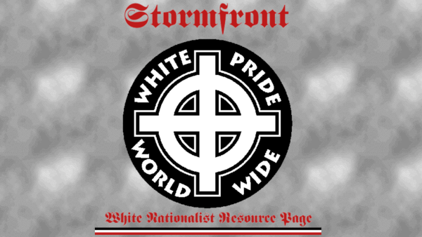 Il logo del sito neonazista Stormfront