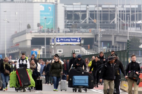 Aeroporto di Bruxelles dove c'è stato un allarme bomba