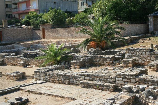 Le rovine della sinagoga di Saranda, Albania