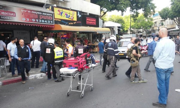 Il luogo in cui è avvenuto l'attacco a Petah Tikva