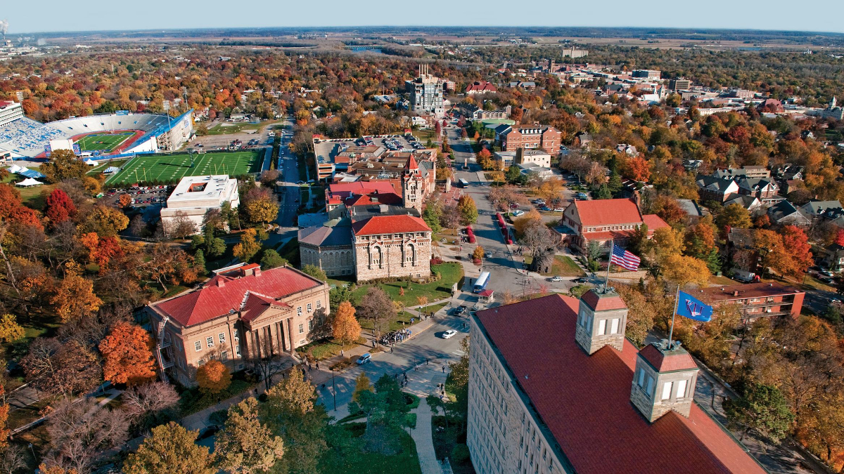 Una veduta della University of Kansas