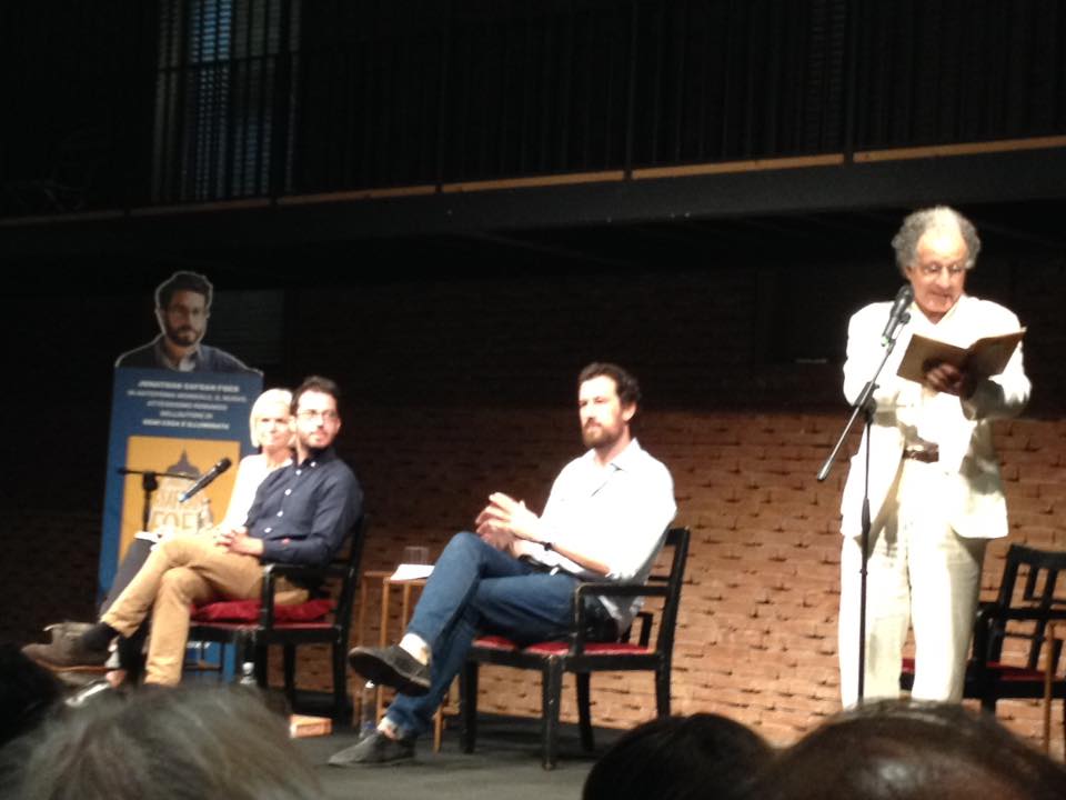 Jonathan Safran Foer al Teatro Franco Parenti per la presentazione di Eccomi