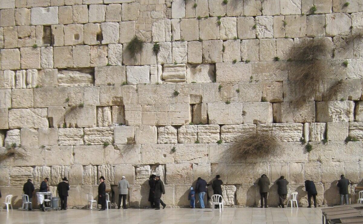 Muro del Pianto, rimasto dalla distruzione del Tempi di Gerusalemme