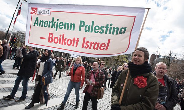 Norvegia-manifestazione-boicottaggio-Israele