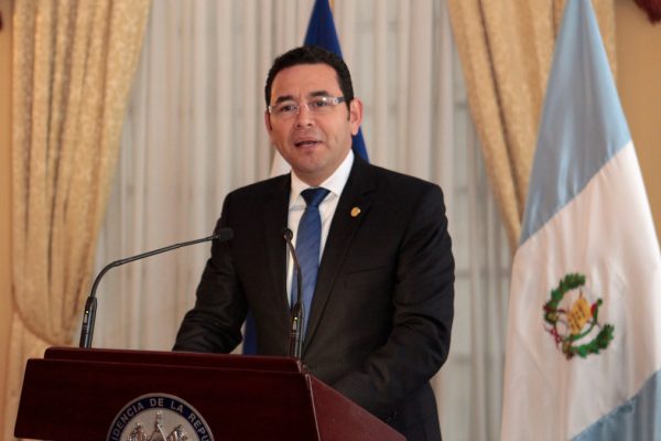 Il presidente del Guatemala, Jimmy Morales