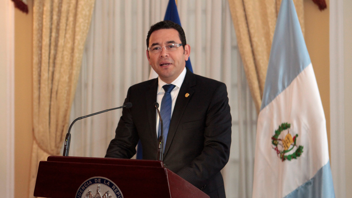 Il presidente del Guatemala, Jimmy Morales