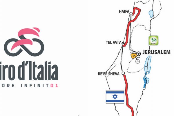 La mappa delle tappe israeliane del Giro d'Italia 2018