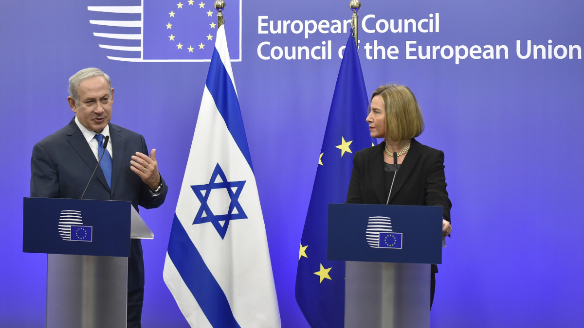 beniamin Netanyahu e Federica Mogherini