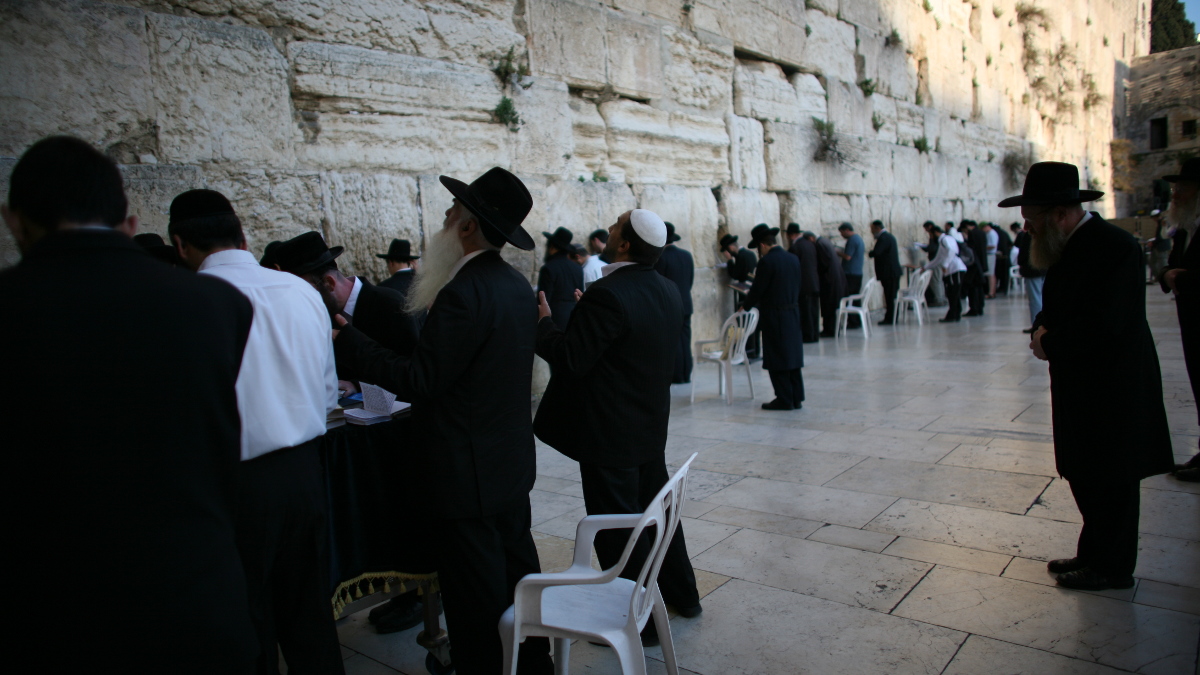 Haredim al Muro del Pianto