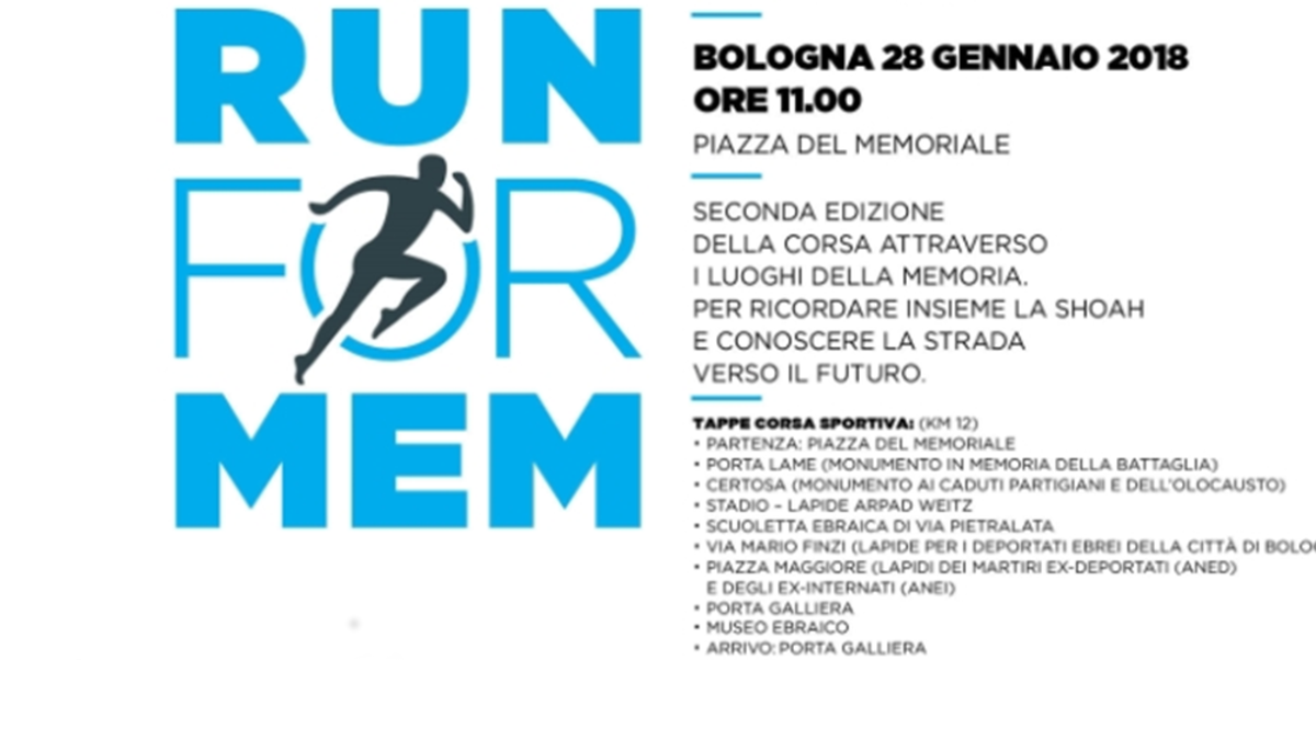 La locandina della Run for Mem dell'Ucei