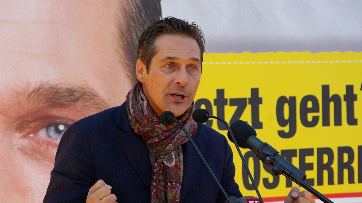 Heinx Christian Strache, leader del partito austriaco FPO