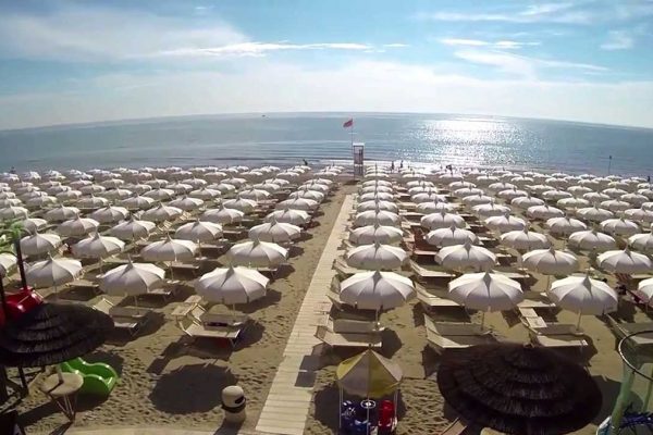 Una spiaggia di Milano Marittima