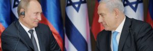 Da sinistra, Valdimir Putin e Beniamin Netanyahu