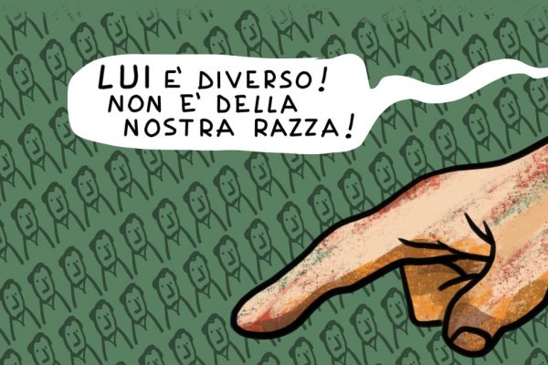 Uno dei fumetti sulle leggi razziali esposti a Torino fino al 1 giugno