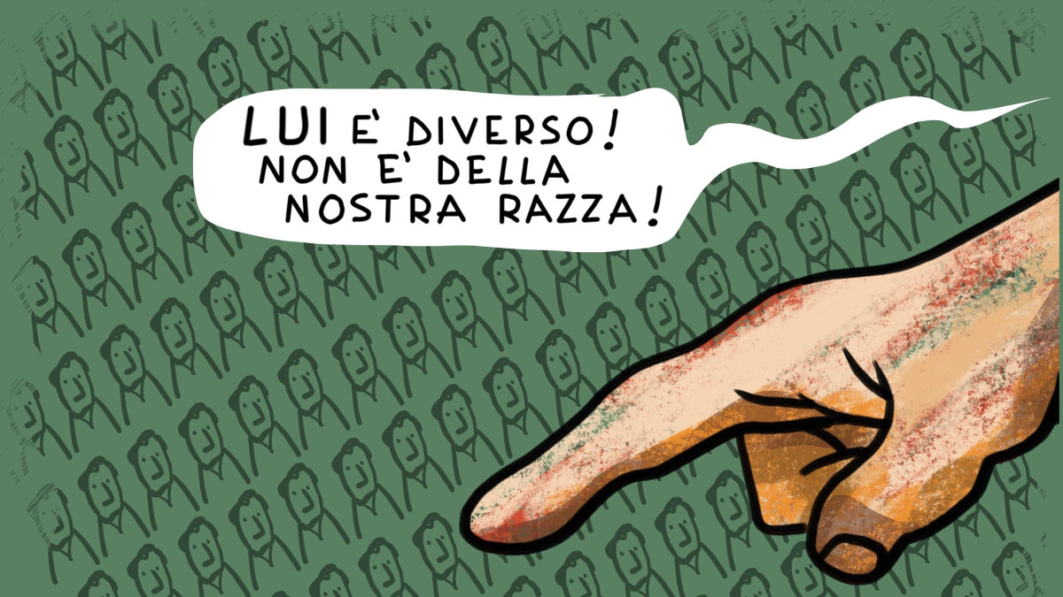 Uno dei fumetti sulle leggi razziali esposti a Torino fino al 1 giugno