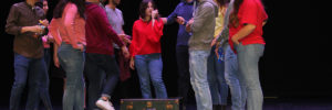 La perfomance delle classi della Scuola Ebraica al festival Laiv Action
