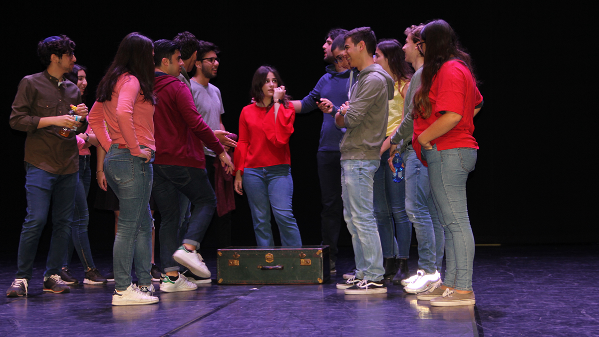 La perfomance delle classi della Scuola Ebraica al festival Laiv Action