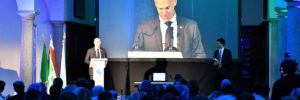 L'ambasciatore israeliano Ofer Sachs alla serata del KKL Italia per i 70 anni di Israele