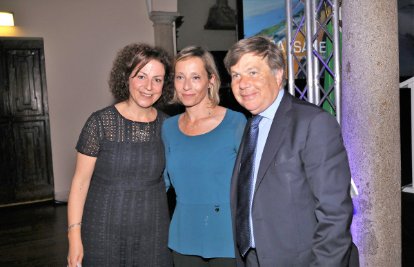Giuditta Ventura, Gioia Bartali e Milo Hasbani alla serata del KKL